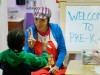 Pre-K teacher and student