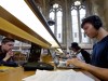 Students study in library