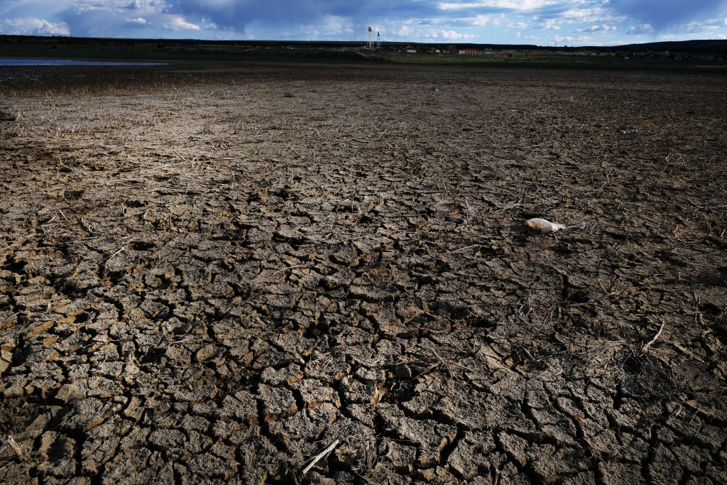 A dried out lake  in Thoreau, New Mexico, June 2019.