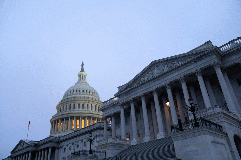 The U.S. Capitol stands in the early morning on October 20, 2020, in Washington, D.C.