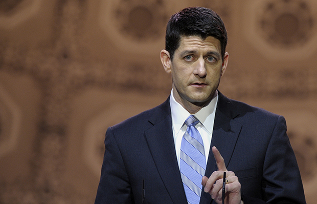 House Budget Committee Chairman Paul Ryan speaks at the Conservative Political Action Conference in National Harbor, Maryland, Thursday, March 6, 2014. 