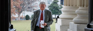 Sen. James Inhofe arrives for work