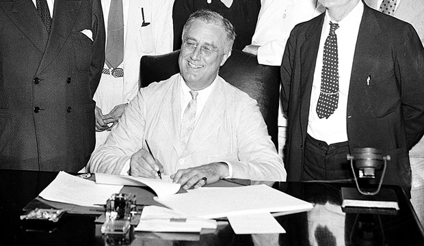 Social Security Act signing