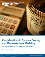 Considerations in Dynamic Scoring and Macroeconomic Modeling
