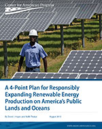 A 4-Point Plan for Responsibly Expanding Renewable Energy Production on America’s Public Lands and Oceans