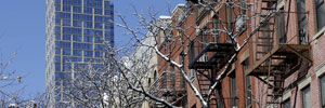 A luxury rental building in New York City