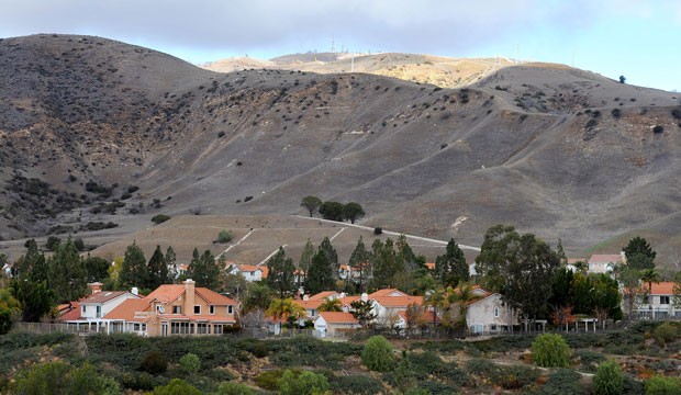 A housing community near a methane leak